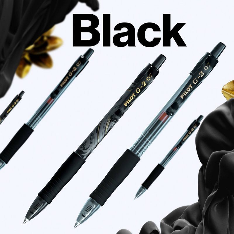 slide 7 of 8, Pilot 18pk G2 Gel Pens Fine Point 0.7mm Black Ink, 18 ct
