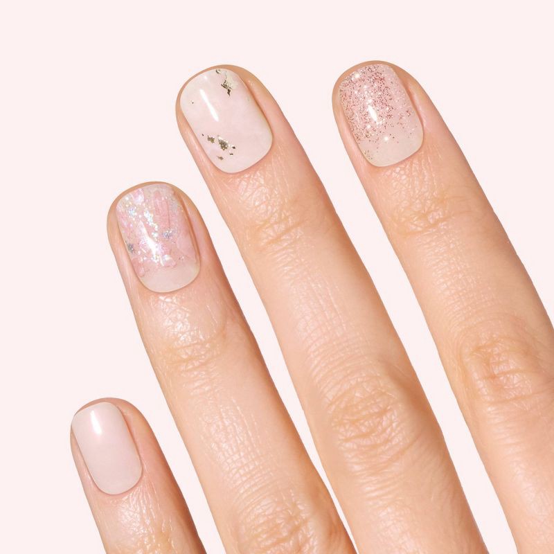 slide 2 of 6, Dashing Diva Gloss Palette Gel Nail Polish Strips - Crystal Clear - 32ct, 32 ct