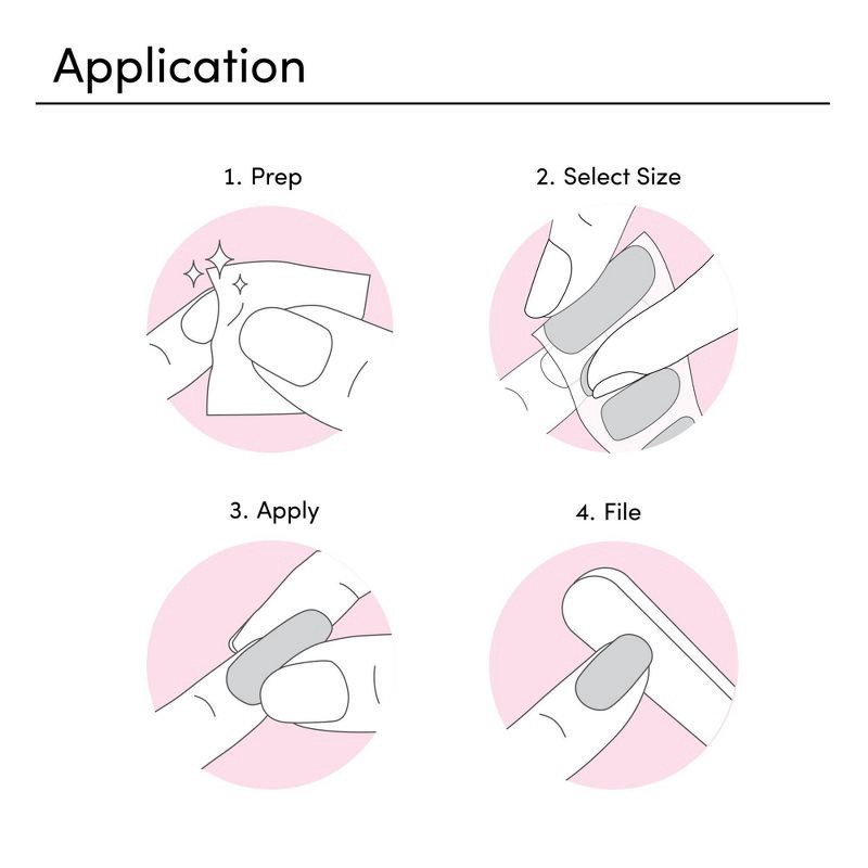 slide 4 of 6, Dashing Diva Gloss Palette Gel Nail Polish Strips - Crystal Clear - 32ct, 32 ct