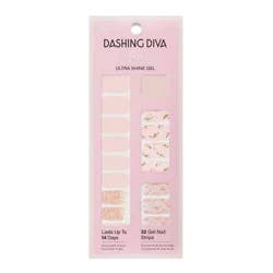 Dashing Diva Gloss Palette Gel Nail Polish Strips - Crystal Clear - 32ct