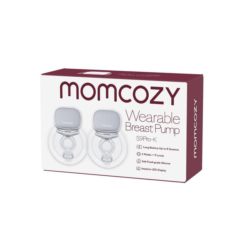 slide 9 of 10, Momcozy S9 Pro-K Hands-Free Wearable Electric Breast Pump Set, 1 ct