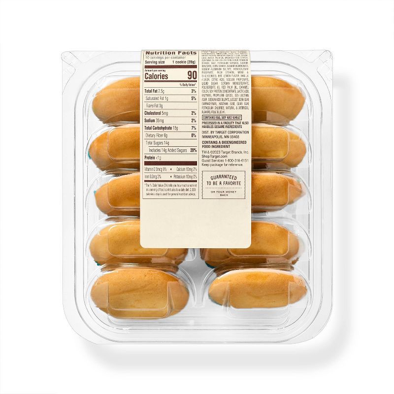 slide 2 of 3, Hanukkah Blue & White Cookies - 10oz/10ct - Favorite Day™, 10 ct; 10 oz