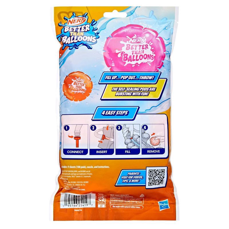 slide 4 of 10, NERF Better Than Balloons Water Pods - 108pk, 108 ct