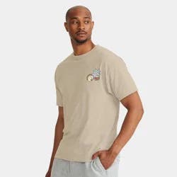 Men's Rick and Morty Short Sleeve Graphic T-Shirt - Tan XXL