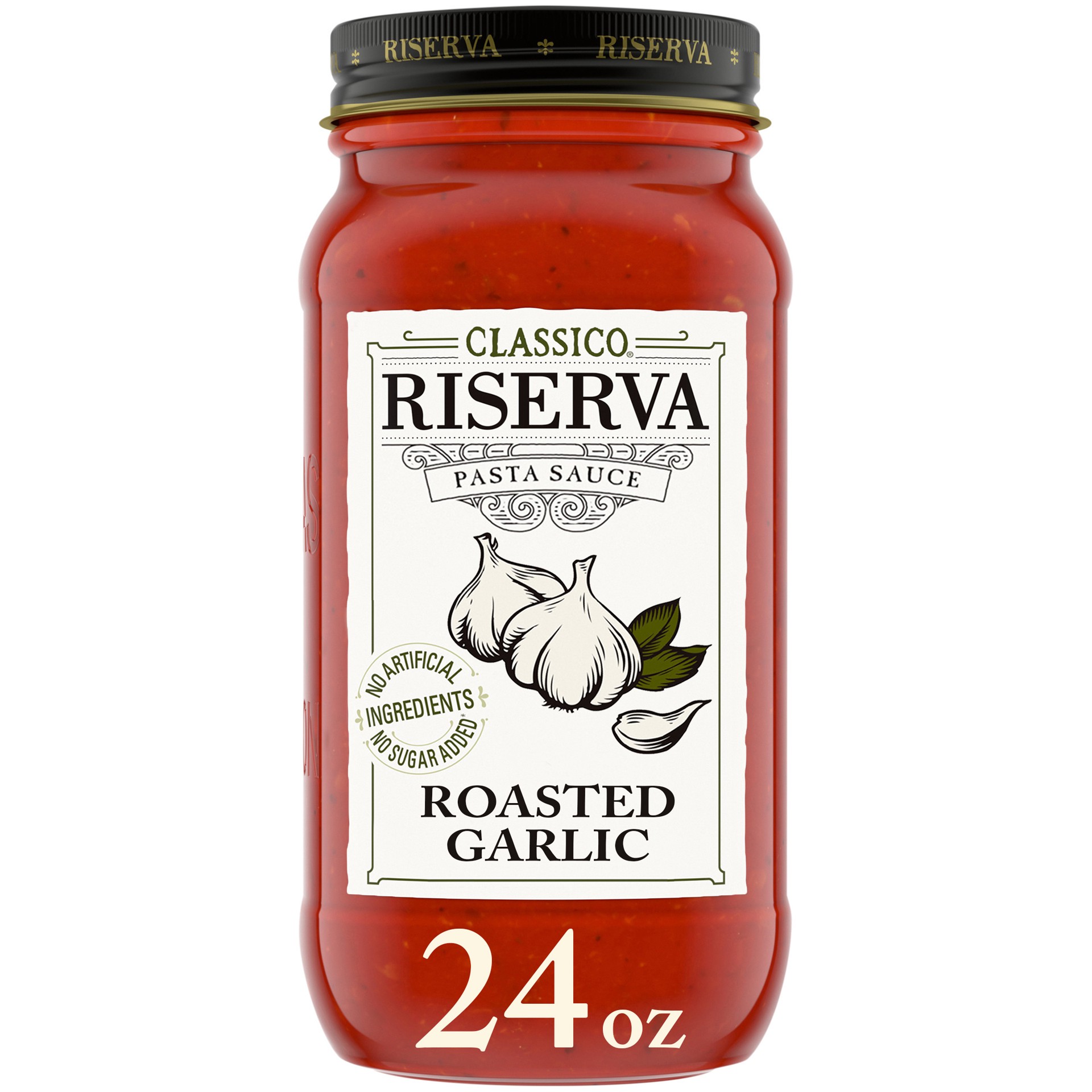 slide 1 of 5, Classico Riserva Roasted Garlic, 24 oz