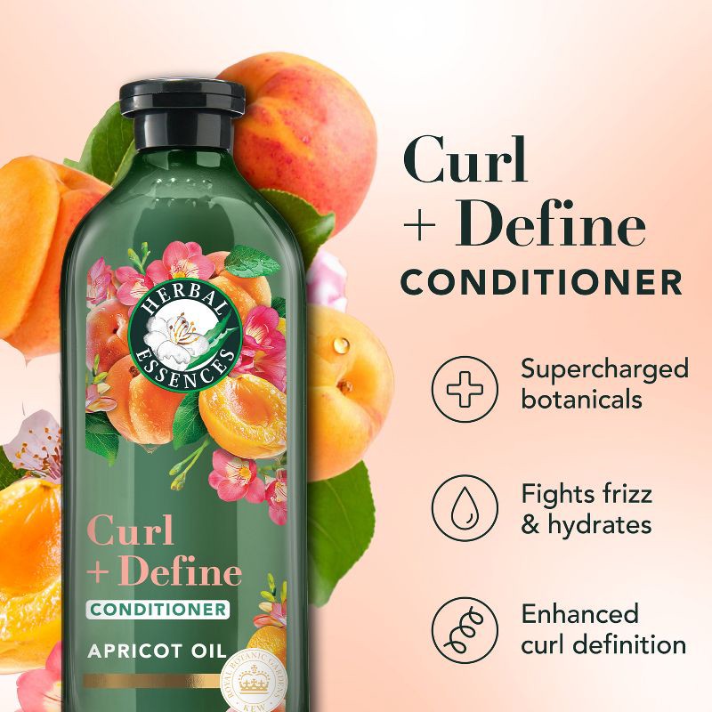 slide 2 of 11, Herbal Essences Apricot Oil Curl Defining Conditioner Sulfate Free - 13.5 fl oz, 13.5 fl oz