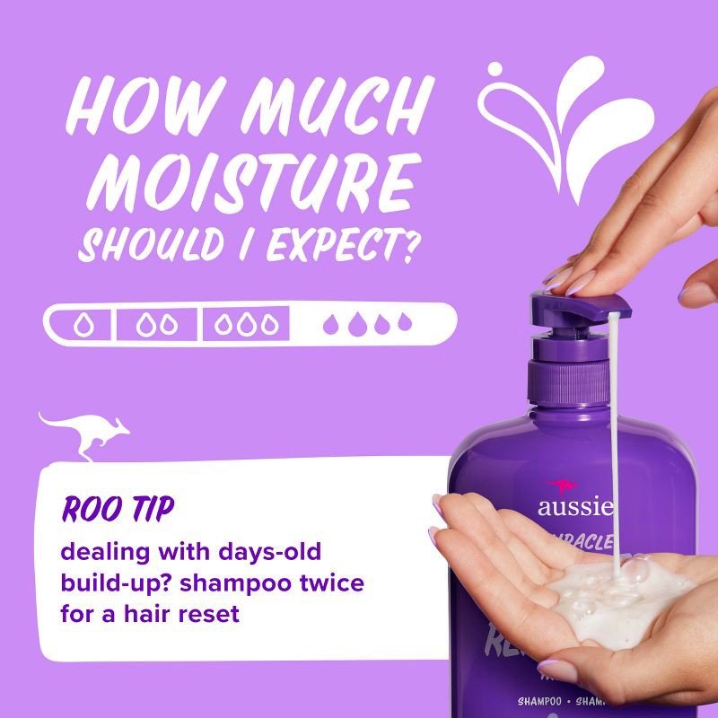 slide 5 of 9, Aussie Miracle Repairer Shampoo with Aloe - 30.4 fl oz, 30.4 fl oz