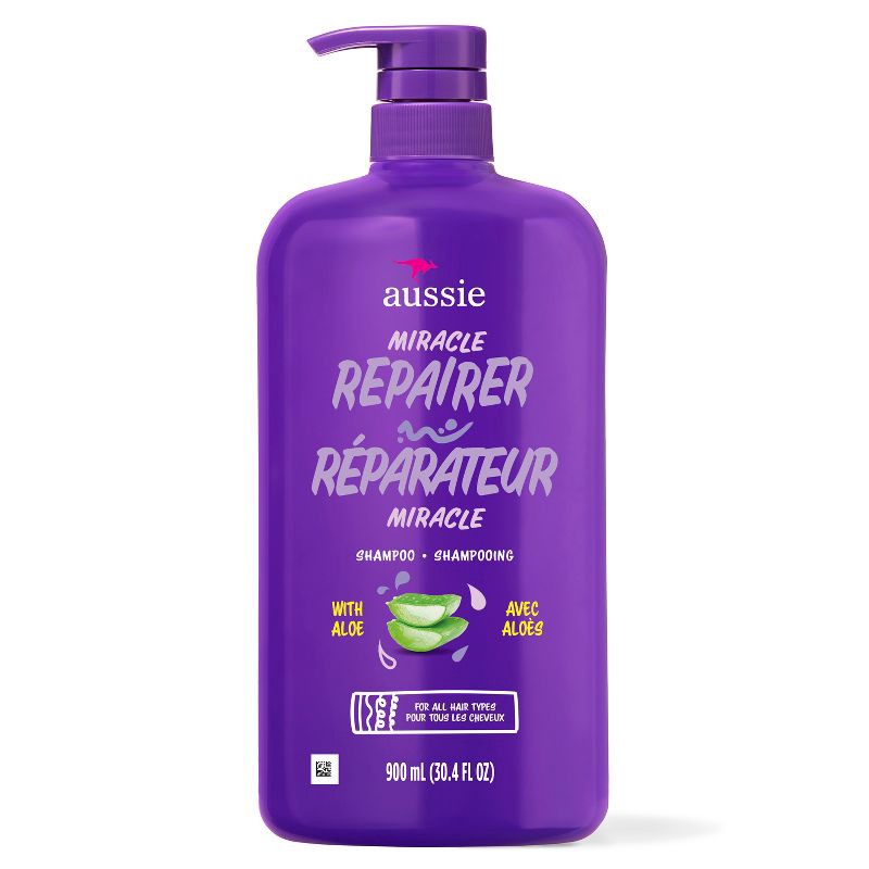 slide 8 of 9, Aussie Miracle Repairer Shampoo with Aloe - 30.4 fl oz, 30.4 fl oz