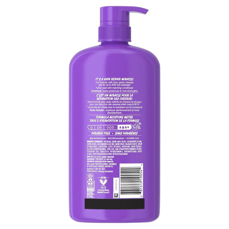 slide 9 of 9, Aussie Miracle Repairer Shampoo with Aloe - 30.4 fl oz, 30.4 fl oz