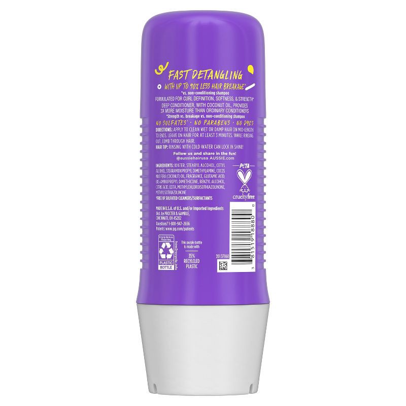slide 9 of 9, Aussie 3 Minutes Miracle Curls Detangling Deep Conditioner - 8 fl oz, 8 fl oz