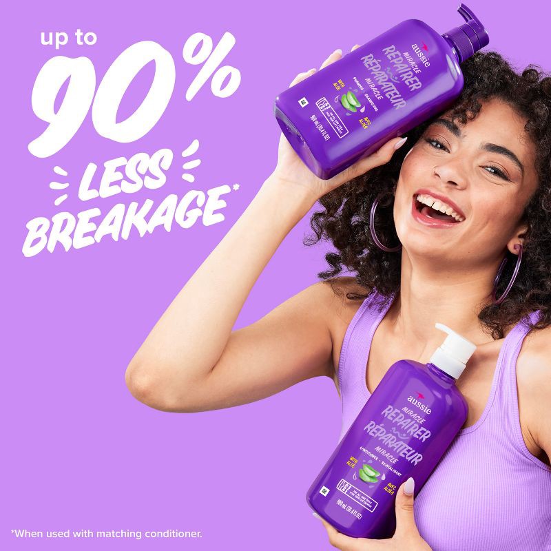 slide 4 of 9, Aussie Miracle Repairer Conditioner with Aloe - 30.4 fl oz, 30.4 fl oz