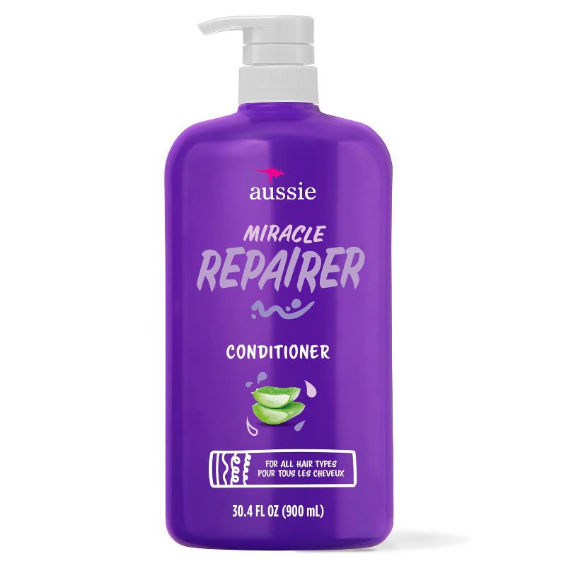 slide 1 of 9, Aussie Miracle Repairer Conditioner with Aloe - 30.4 fl oz, 30.4 fl oz