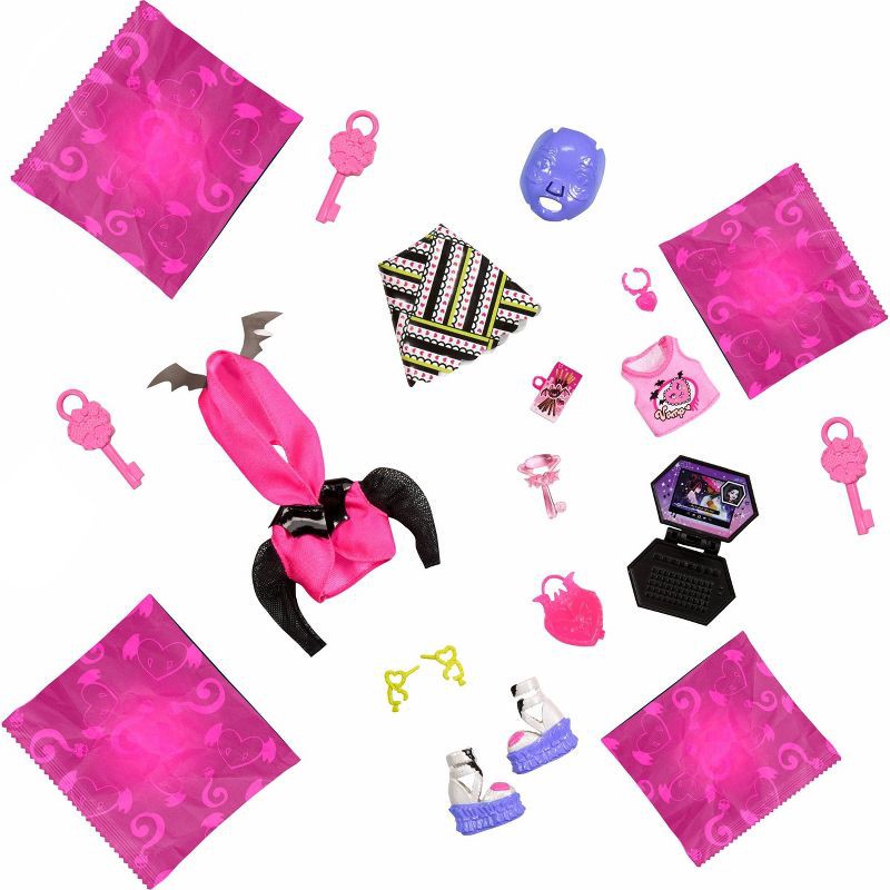 slide 4 of 6, Monster High Doll, Draculaura, Skulltimate Secrets: Neon Frights, 1 ct