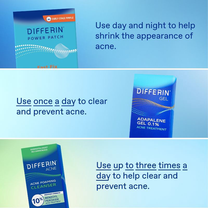 slide 11 of 11, Differin Fast Fix Salicylic Acid Pimple Patches for Emerging Acne - 36ct, 36 ct