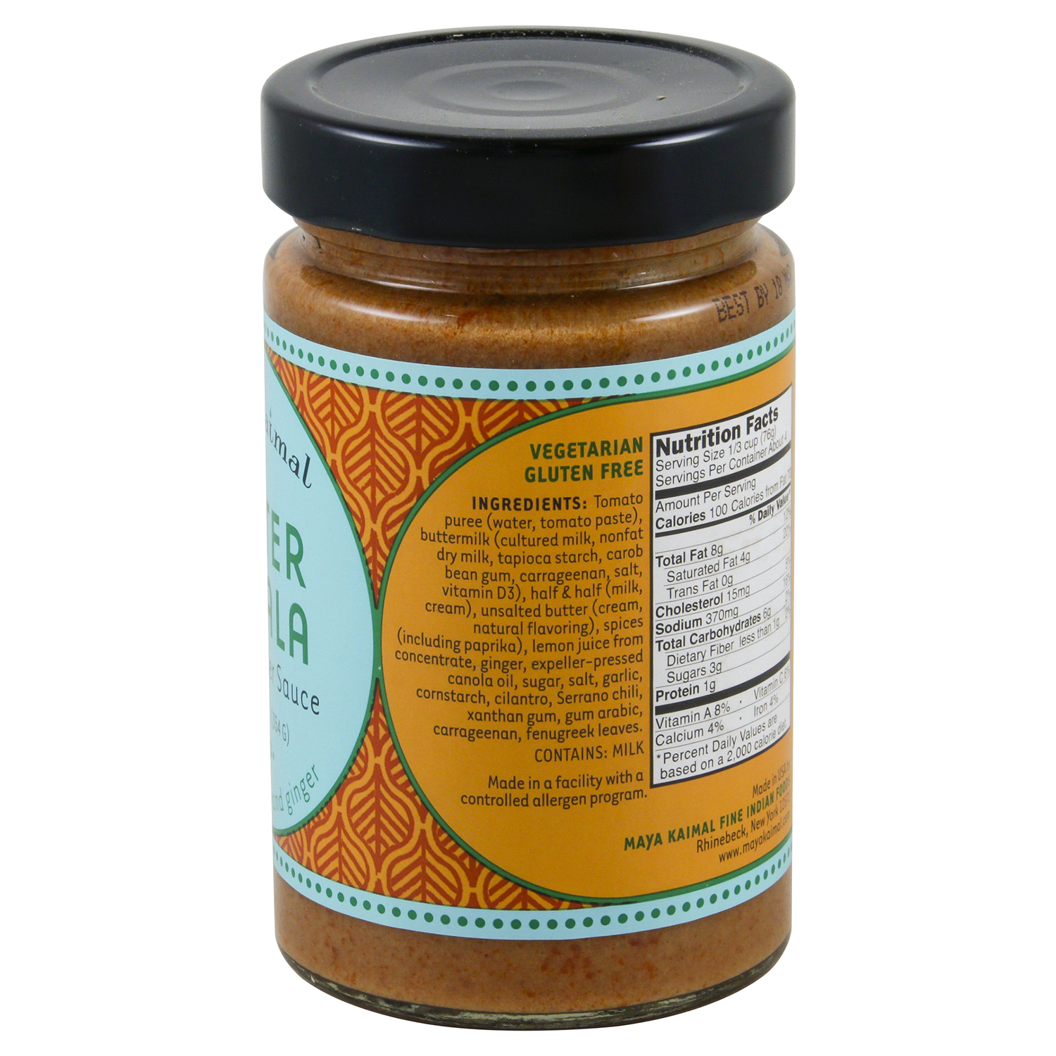 slide 3 of 3, Maya Kaimal Mild Butter Masala Indian Simmer Sauce 12.5 oz, 12.5 oz