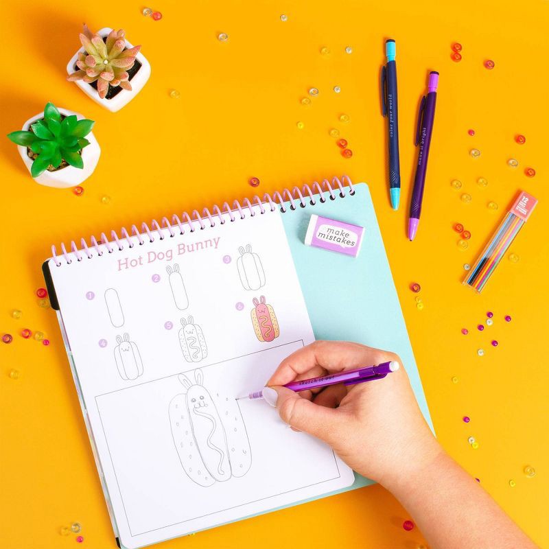 slide 5 of 8, Fashion Angels Learn to Draw Foodimals: Art & Craft Drawing Kit for Kids with Pencils & Sketch Pad, 1 ct