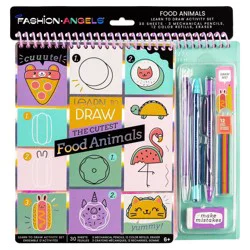 Fashion Angels Learn to Draw Foodimals: Art & Craft Drawing Kit for Kids with Pencils & Sketch Pad