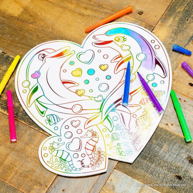 slide 3 of 5, Bendon Lisa Frank Dancing Dolphins Doodle and Display, 1 ct