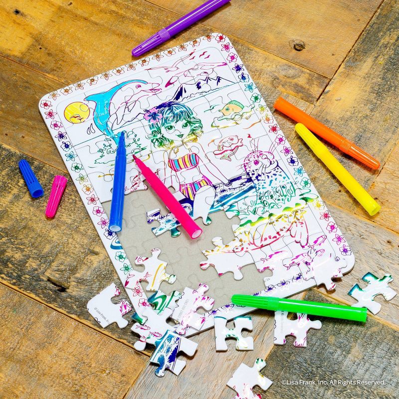 slide 4 of 5, Bendon Lisa Frank Dancing Dolphins Doodle and Display, 1 ct