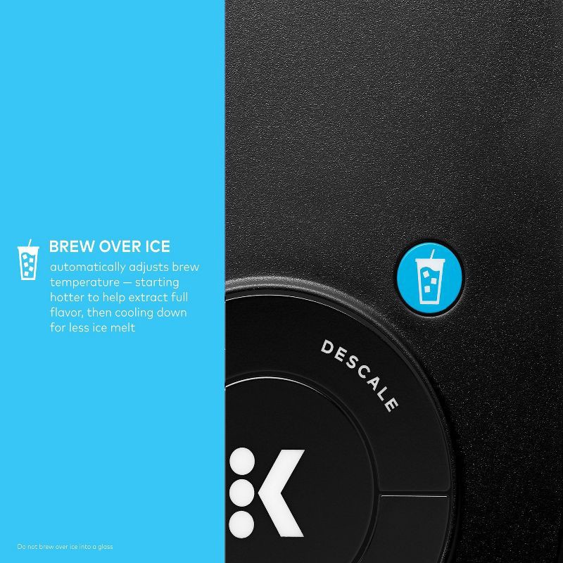 slide 3 of 13, Keurig K-Iced Plus Single-Serve Coffee Maker Black: Automatic Shut-Off, Brews Iced Coffee, Fits Travel Mug, 46 oz Capacity, 46 oz