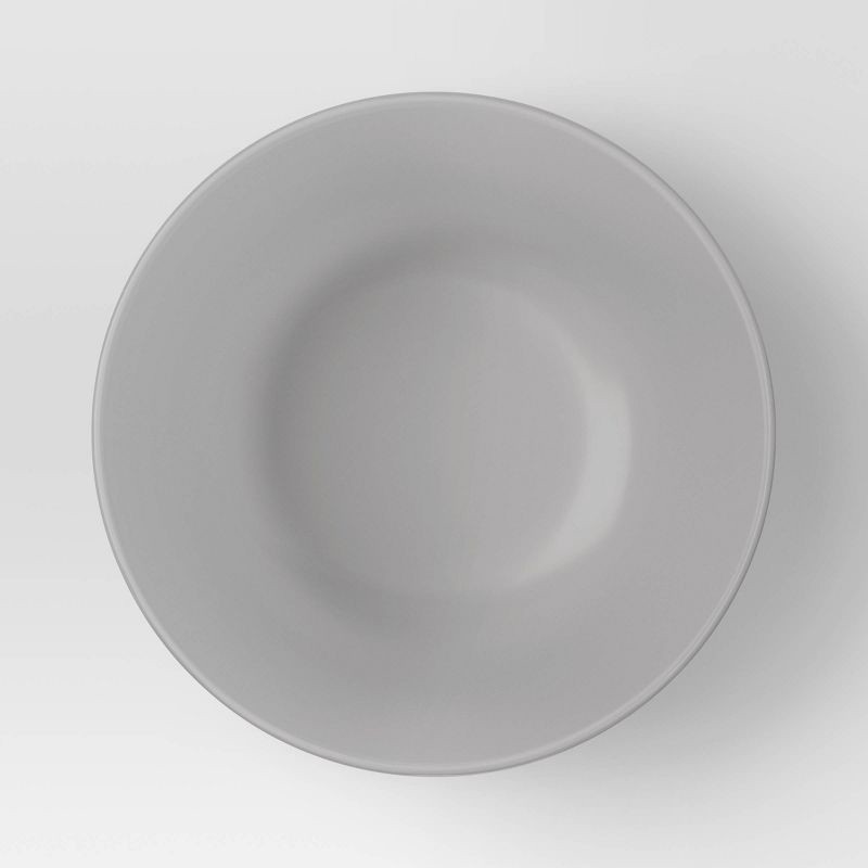 slide 3 of 3, 114oz Serving Bowl Light Gray - Room Essentials™: Large Plastic Microwave & Dishwasher Safe, Recycled Material, 114 oz