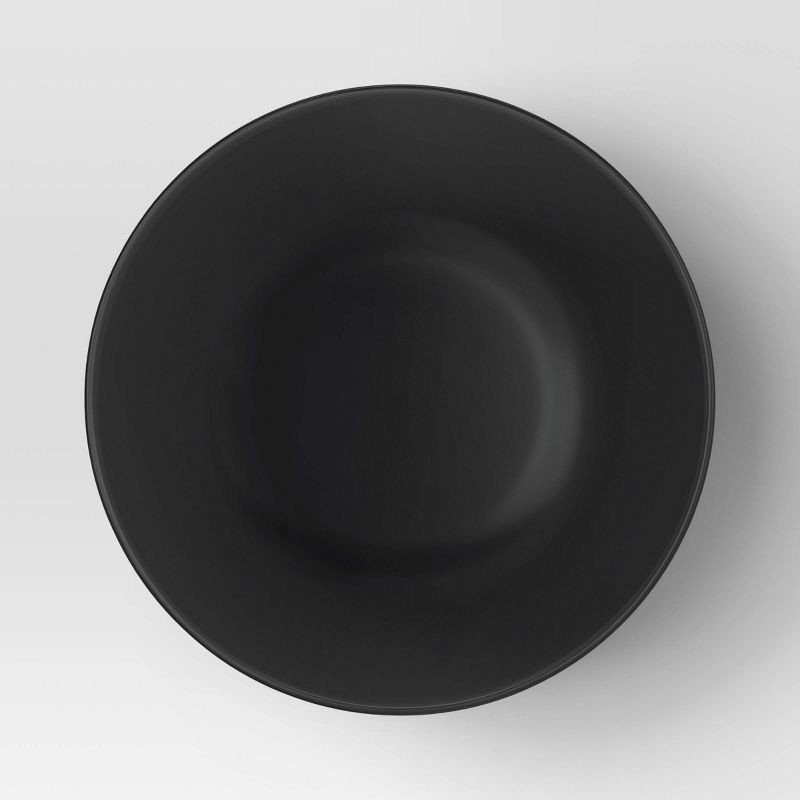 slide 3 of 4, 114oz Serving Bowl Black - Room Essentials™: Large Plastic Microwave & Dishwasher Safe, Matte Finish, 114 oz