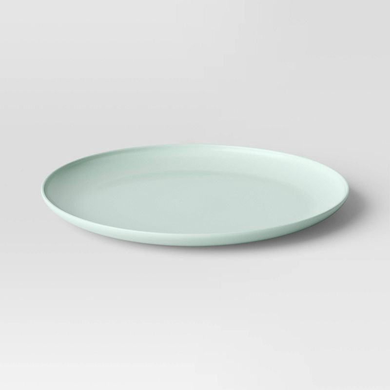 slide 3 of 3, 10.5" Plastic Dinner Plate Mint - Room Essentials™ : Microwave & Dishwasher Safe, Recycled Material, 1 ct