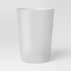 18 fl oz Plastic Short Tumbler Light Gray - Room Essentials™: Reusable Drinkware, Dishwasher & Microwave Safe