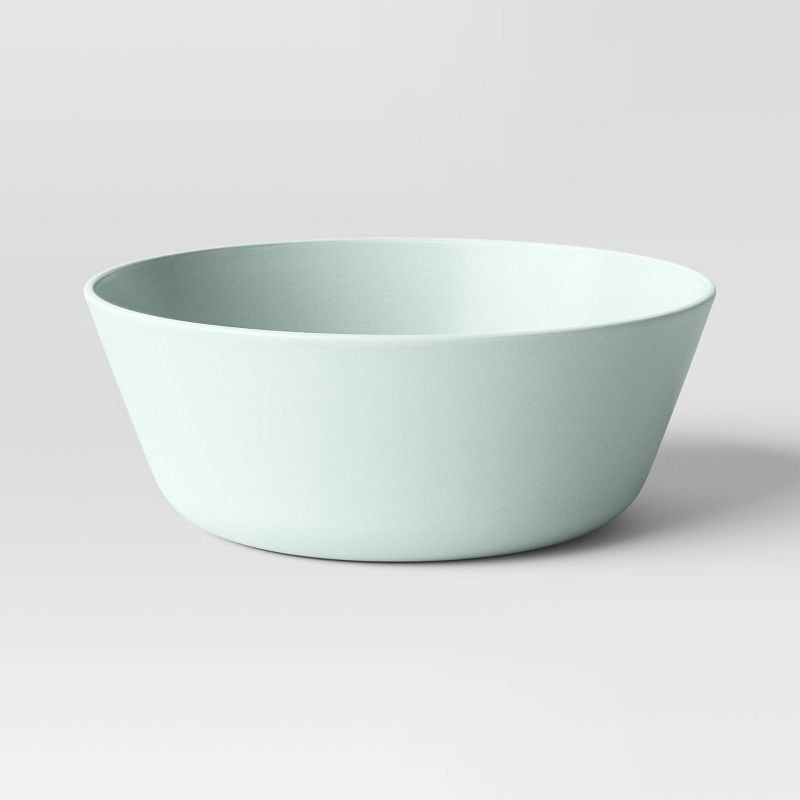 slide 1 of 3, 33.5 fl oz Plastic Cereal Bowl Mint - Room Essentials™: Microwave & Dishwasher Safe, Recycled Material, 33.5 fl oz