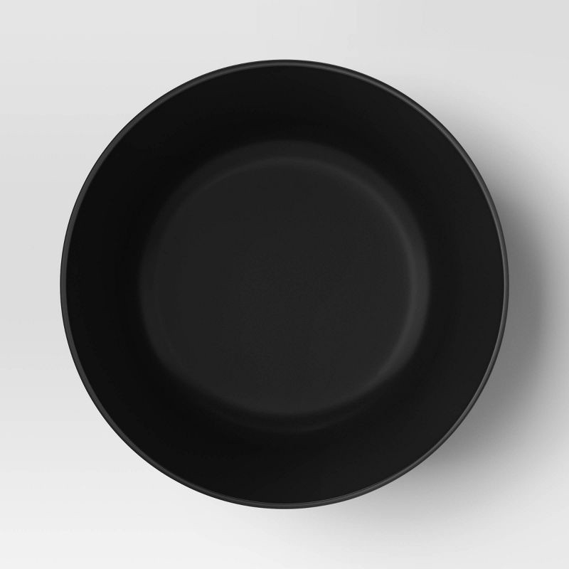 slide 3 of 3, 33.5 fl oz Plastic Cereal Bowl Black - Room Essentials™: Microwave & Dishwasher Safe, 20% Recycled Material, 33.5 fl oz
