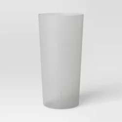 26 fl oz Plastic Tall Tumbler Light Gray - Room Essentials™: Reusable Drinkware, Microwave & Dishwasher Safe