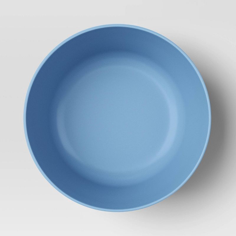 slide 3 of 3, 33.5 fl oz Plastic Cereal Bowl Blue - Room Essentials™: Microwave & Dishwasher Safe, 20% Recycled Material, 33.5 fl oz
