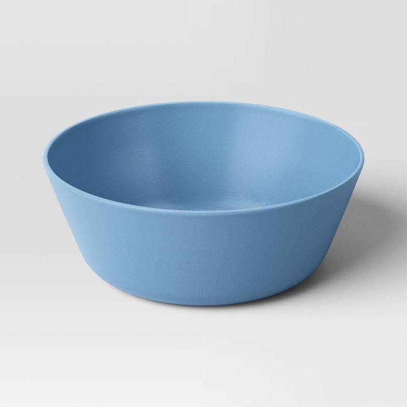 slide 1 of 3, 33.5 fl oz Plastic Cereal Bowl Blue - Room Essentials™: Microwave & Dishwasher Safe, 20% Recycled Material, 33.5 fl oz
