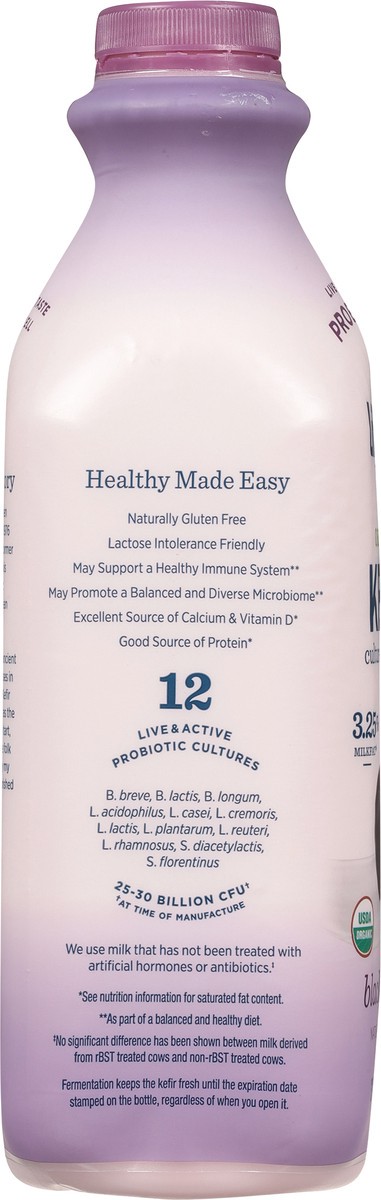 slide 4 of 14, Lifeway Organic 3.25% Milkfat Black Cherry Kefir 32 fl oz, 32 fl oz