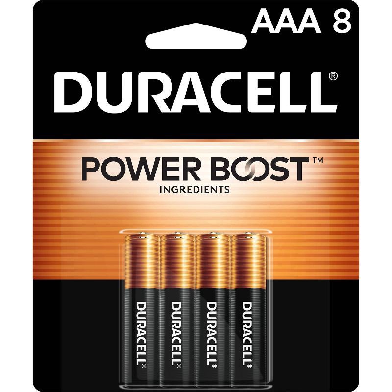 slide 1 of 6, Duracell Coppertop AAA Batteries - 8pk Alkaline Battery: 1.5V, Household Use, Non-Rechargeable, 8 ct