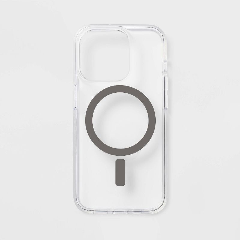slide 1 of 4, iPhone 15 Pro Case with MagSafe - heyday™ Clear: Polycarbonate & TPU, Solid Pattern, 1 ct
