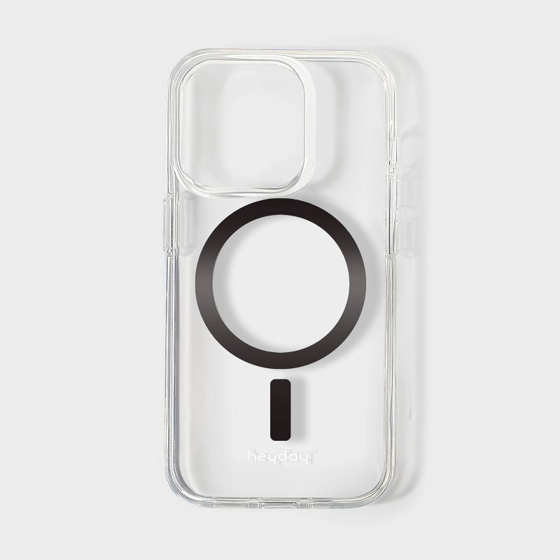 slide 1 of 6, iPhone 15 Pro Case with MagSafe - heyday™ Clear: Polycarbonate & TPU, Solid Pattern, 1 ct