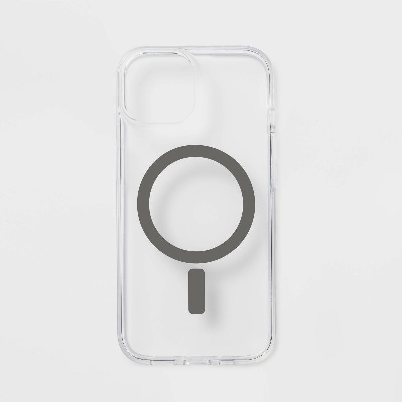 slide 1 of 4, iPhone 16e/iPhone 15/iPhone 14/iPhone 13 Case with MagSafe - heyday™ Clear, 1 ct