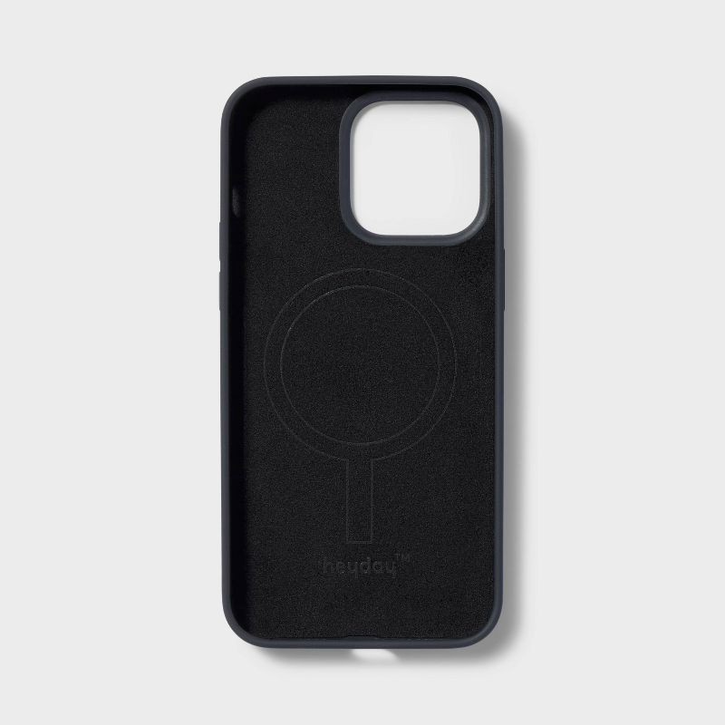 slide 4 of 4, iPhone 15 Pro Max Silicone Case with MagSafe - heyday™ Black, 1 ct