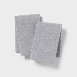 :Standard Cotton Jersey Pillowcase Gray Heather - Threshold™: Machine Washable, 2-Pack, End Closure, OEKO-TEX Certified