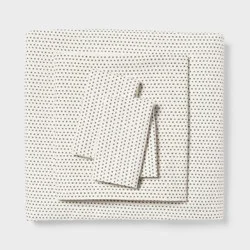 Full Microfiber Sheet Set Ivory Dash - Room Essentials™