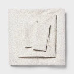 Full Microfiber Sheet Set Gray Ditsy Floral - Room Essentials™