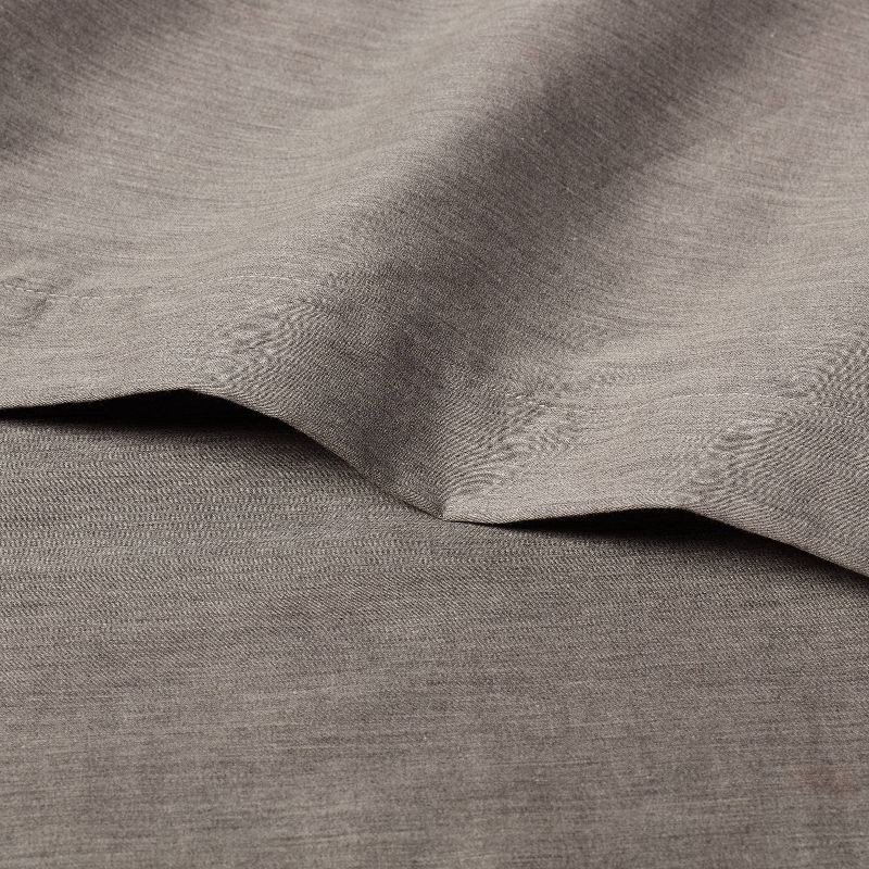 slide 3 of 4, Queen Easy Care Cotton Blend Sateen Sheet Set Heather Gray - Room Essentials™, 1 ct