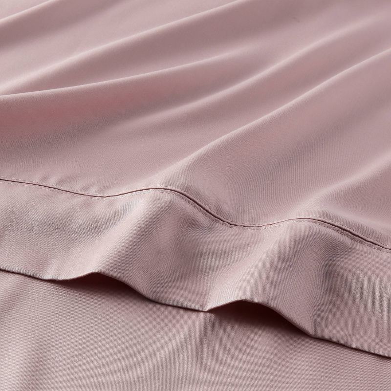 slide 3 of 4, Queen 320 Thread Count Cool TENCEL® Lyocell Sheet Set Rose Ash - Threshold™, 1 ct