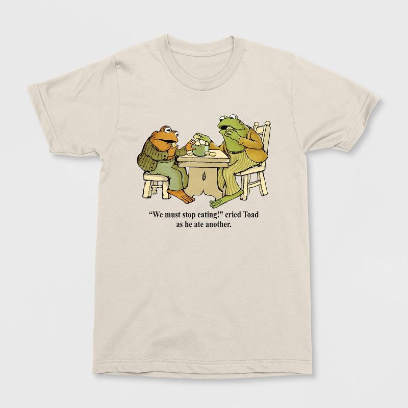 slide 2 of 6, Men's Frog and Toad Short Sleeve Graphic T-Shirt - Tan S, 1 ct
