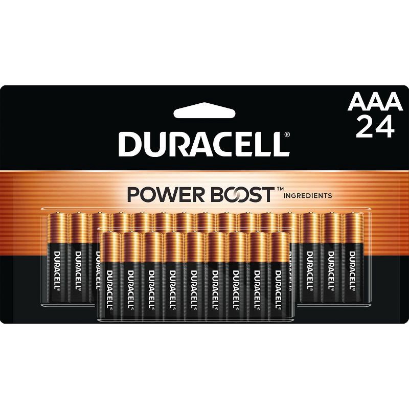 slide 1 of 6, Duracell Coppertop AAA Batteries - 24pk Alkaline Battery: Output 1.5V, Single-Use, 24 ct