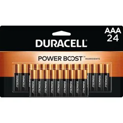 Duracell Coppertop AAA Batteries - 24pk Alkaline Battery: Output 1.5V, Single-Use
