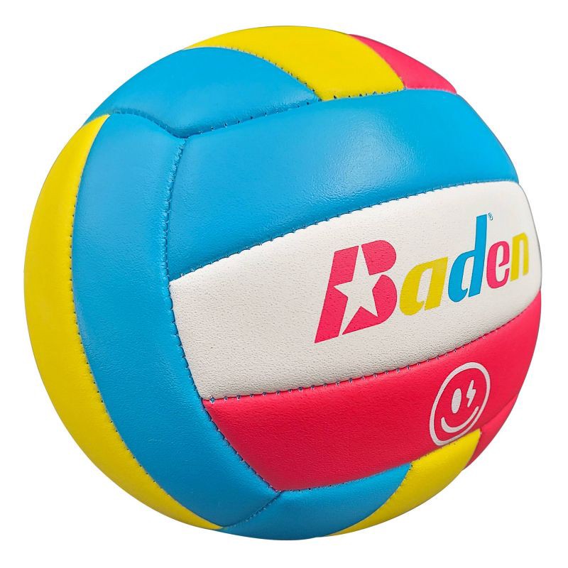 slide 2 of 3, Baden Size 2 Volleyball - Light Blue/Pink: Rubber Bladder, Ages 2+, 1 ct