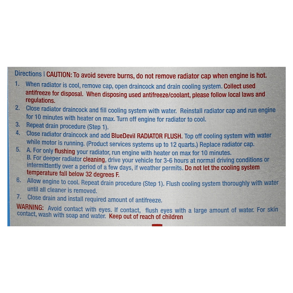 slide 2 of 2, BlueDevil Radiator Flush, 32 oz