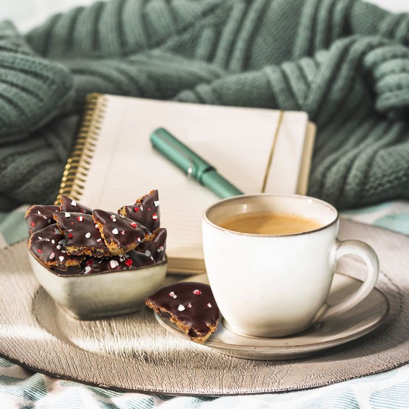 slide 9 of 9, Tate's Bake Shop Cookie Bark Dark Chocolate with Peppermint - 4.6oz, 4.6 oz